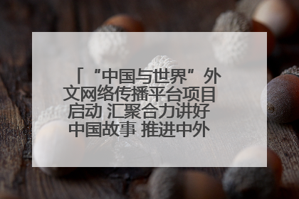 “中国与世界”外文网络传播平台项目启动 汇聚合力讲好中国故事 推进中外文明交流互鉴