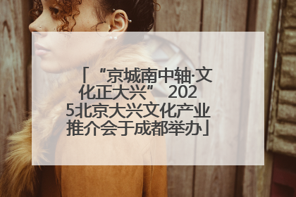 “京城南中轴·文化正大兴” 2025北京大兴文化产业推介会于成都举办