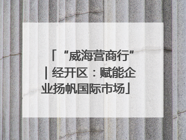 “威海营商行”｜经开区：赋能企业扬帆国际市场
