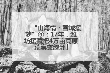 “山海情・雪域援梦”⑨：17年，潍坊援藏把4万亩高原荒漠变绿洲