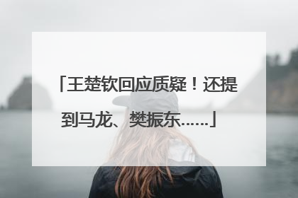 王楚钦回应质疑！还提到马龙、樊振东……