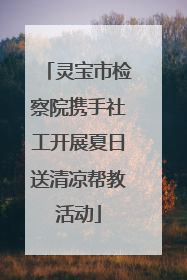 灵宝市检察院携手社工开展夏日送清凉帮教活动