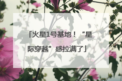 火星1号基地！“星际穿越”感拉满了