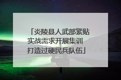 炎陵县人武部紧贴实战需求开展集训 打造过硬民兵队伍