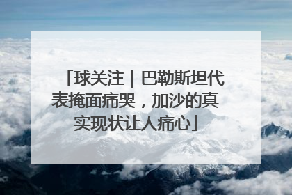 球关注｜巴勒斯坦代表掩面痛哭，加沙的真实现状让人痛心
