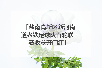 盐南高新区新河街道老铁足球队首轮联赛收获开门红
