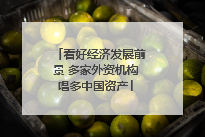 看好经济发展前景 多家外资机构唱多中国资产