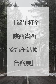 端午将至 陕西省西安汽车站预售客票