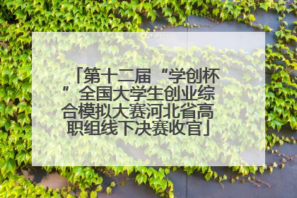 第十二届“学创杯”全国大学生创业综合模拟大赛河北省高职组线下决赛收官