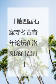 第四届石窟寺考古青年论坛在洛阳龙门召开