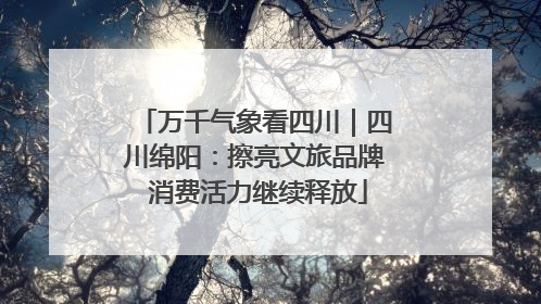 万千气象看四川｜四川绵阳：擦亮文旅品牌 消费活力继续释放