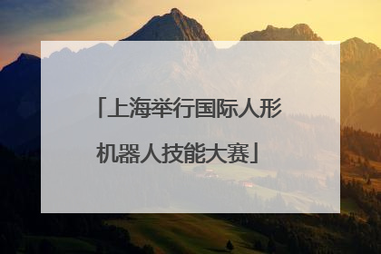 上海举行国际人形机器人技能大赛