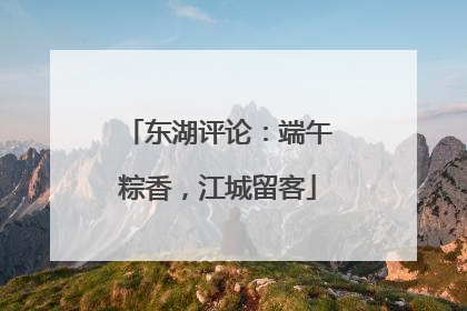 东湖评论：端午粽香，江城留客
