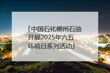 中国石化郴州石油开展2025年六五环境日系列活动