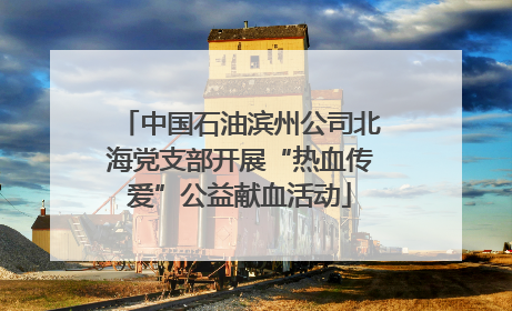 中国石油滨州公司北海党支部开展“热血传爱”公益献血活动