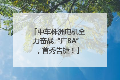 中车株洲电机全力奋战“厂BA”，首秀告捷！