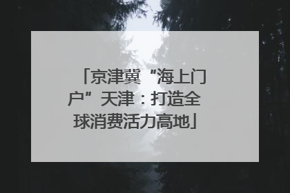 京津冀“海上门户”天津：打造全球消费活力高地