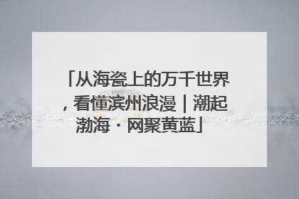 从海瓷上的万千世界，看懂滨州浪漫｜潮起渤海・网聚黄蓝