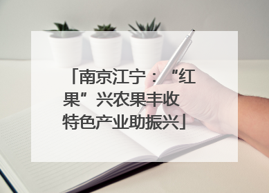 南京江宁：“红果”兴农果丰收 特色产业助振兴