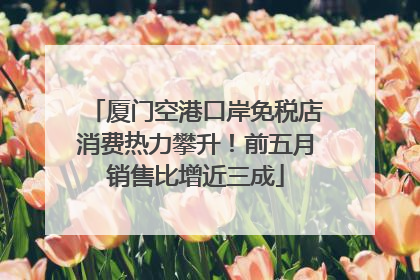 厦门空港口岸免税店消费热力攀升！前五月销售比增近三成