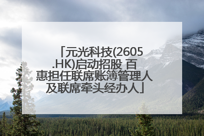 元光科技(2605.HK)启动招股 百惠担任联席账簿管理人及联席牵头经办人