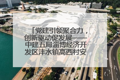 党建引领聚合力，创新驱动促发展——中建五局淄博经济开发区沣水镇高西村安置项目建设纪实