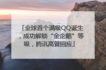 全球首个满级QQ诞生，成功解锁“金企鹅”等级，腾讯高管回应