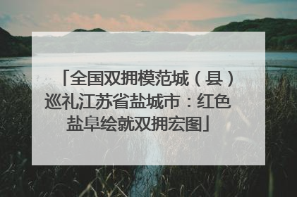 全国双拥模范城（县）巡礼江苏省盐城市：红色盐阜绘就双拥宏图