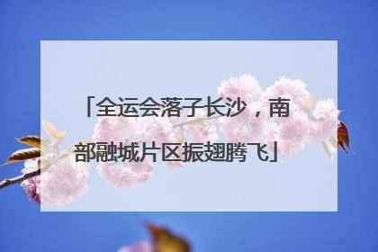 全运会落子长沙，南部融城片区振翅腾飞
