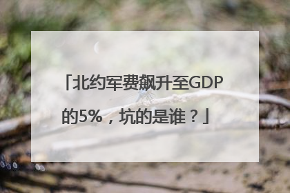 北约军费飙升至GDP的5%，坑的是谁？