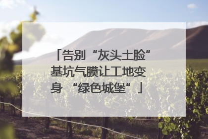 告别“灰头土脸” 基坑气膜让工地变身 “绿色城堡”
