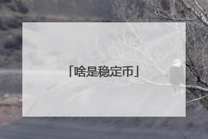 啥是稳定币