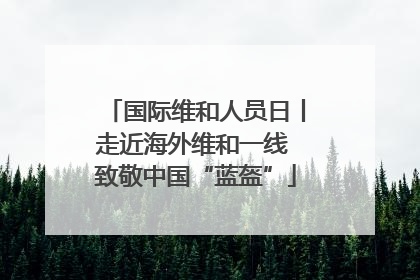 国际维和人员日丨走近海外维和一线 致敬中国“蓝盔”