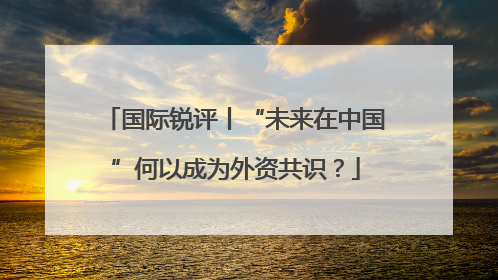 国际锐评丨“未来在中国”何以成为外资共识？
