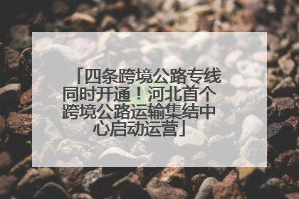 四条跨境公路专线同时开通！河北首个跨境公路运输集结中心启动运营