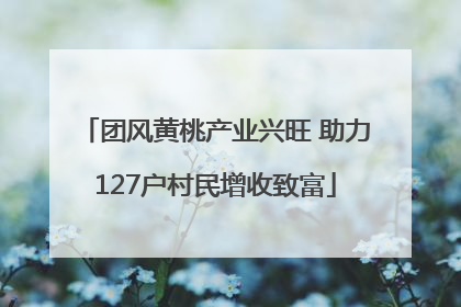 团风黄桃产业兴旺 助力127户村民增收致富