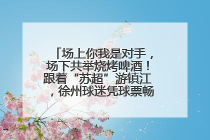 场上你我是对手，场下共举烧烤啤酒！跟着“苏超”游镇江，徐州球迷凭球票畅游名山胜景