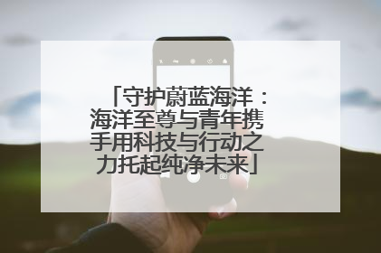 守护蔚蓝海洋：海洋至尊与青年携手用科技与行动之力托起纯净未来