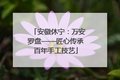 安徽休宁：万安罗盘——匠心传承百年手工技艺