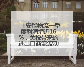 安能物流一季度利润增近16%，关税带来的进出口商流波动影响有限