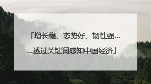 增长稳、态势好、韧性强……透过关键词感知中国经济