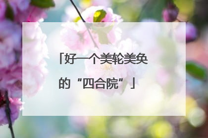 好一个美轮美奂的“四合院”