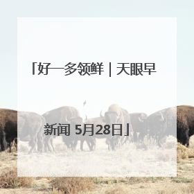 好一多领鲜｜天眼早新闻 5月28日