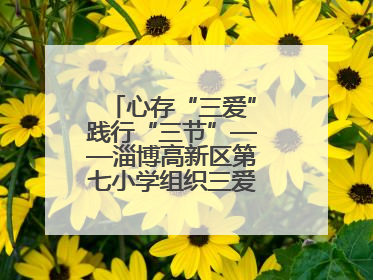 心存“三爱”践行“三节”——淄博高新区第七小学组织三爱三节主题活动