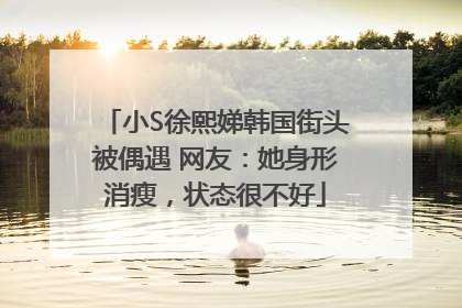 小S徐熙娣韩国街头被偶遇 网友：她身形消瘦，状态很不好