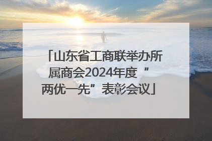 山东省工商联举办所属商会2024年度“两优一先”表彰会议