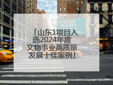 山东1项目入选2024年度文物事业高质量发展十佳案例