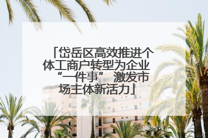 岱岳区高效推进个体工商户转型为企业“一件事” 激发市场主体新活力