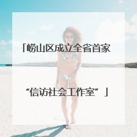 崂山区成立全省首家“信访社会工作室”