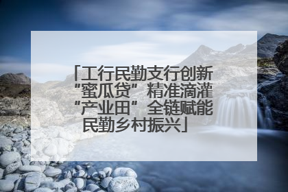 工行民勤支行创新“蜜瓜贷”精准滴灌“产业田”全链赋能民勤乡村振兴